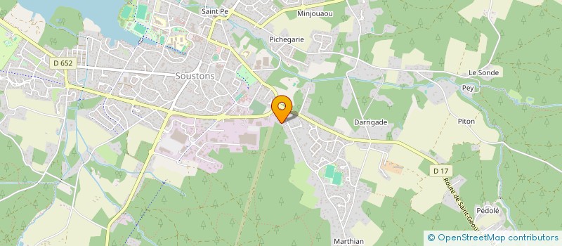 localisation de l'entreprise C2NS CONSEIL à SOUSTONS
