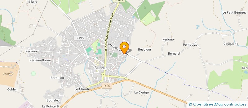 localisation de l'entreprise C2OS à SURZUR