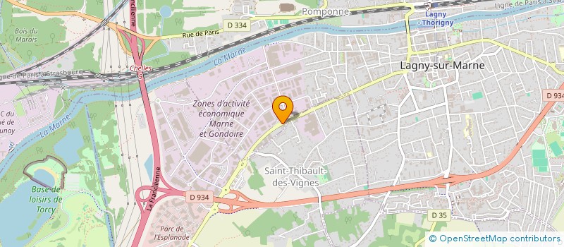 localisation de l'entreprise C2P  LAGNY-SUR-MARNE