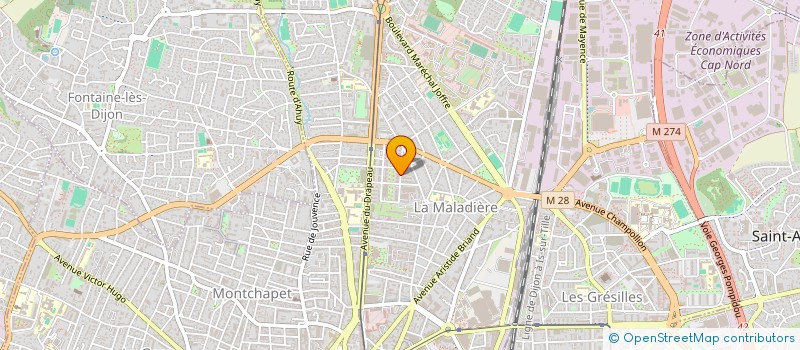 localisation de l'entreprise C2P à DIJON