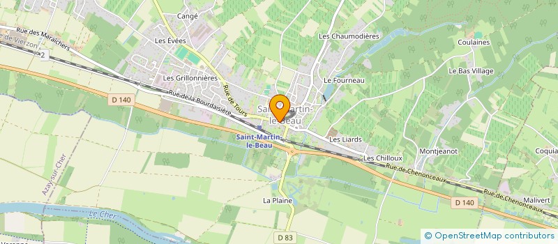 localisation de l'entreprise C2P CONSULT  SAINT-MARTIN-LE-BEAU