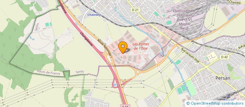 localisation de l'entreprise C2P ENGINEERING  PUISEUX-LE-HAUBERGER