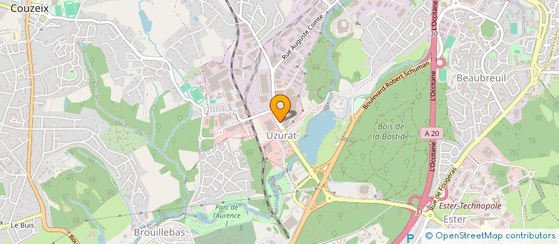 localisation de l'entreprise C2P GESTION à LIMOGES