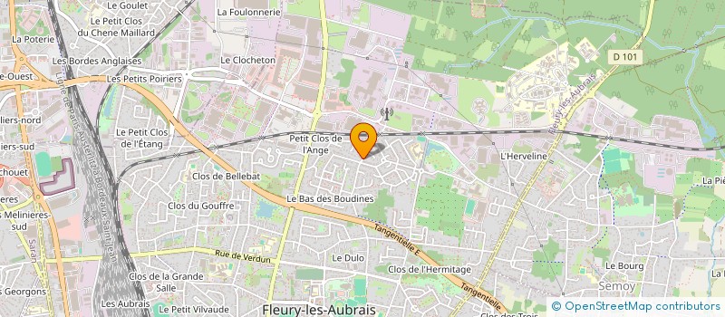 localisation de l'entreprise C2P IMMO à FLEURY-LES-AUBRAIS