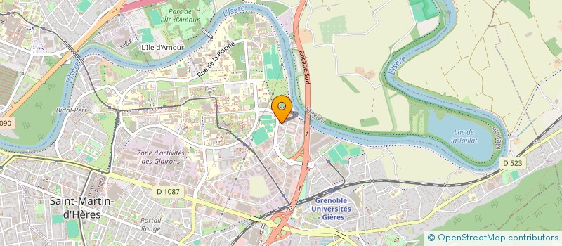 localisation de l'entreprise C2P IMMO  GIERES