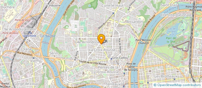 localisation de l'entreprise C2P REGIE ON LINE  CALUIRE-ET-CUIRE