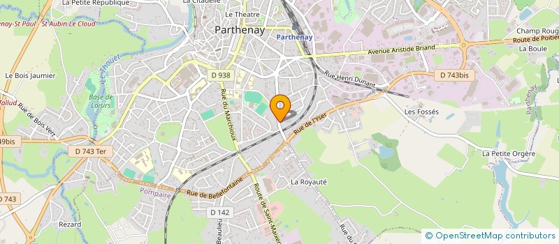 localisation de l'entreprise C2PI à PARTHENAY