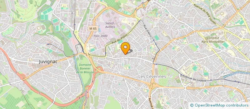 localisation de l'entreprise C2R à MONTPELLIER