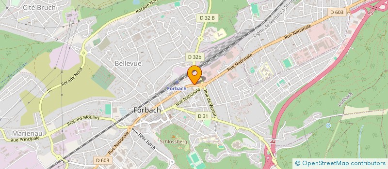 localisation de l'entreprise C2R  FORBACH