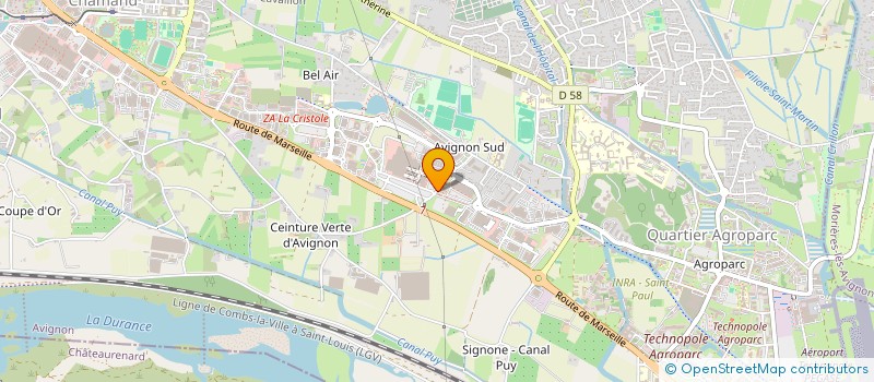 localisation de l'entreprise C2R à AVIGNON