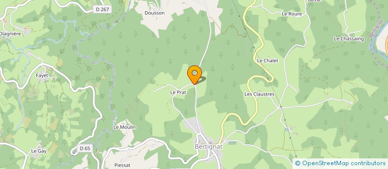 localisation de l'entreprise C2R  BERTIGNAT