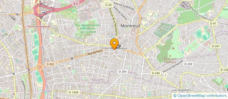 localisation de l'entreprise C2R BATIMENT à MONTREUIL
