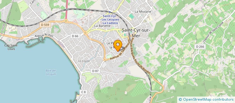 localisation de l'entreprise C2R (CONSEIL EN RESTAURATION RESPONSABLE) à SAINT-CYR-SUR-MER