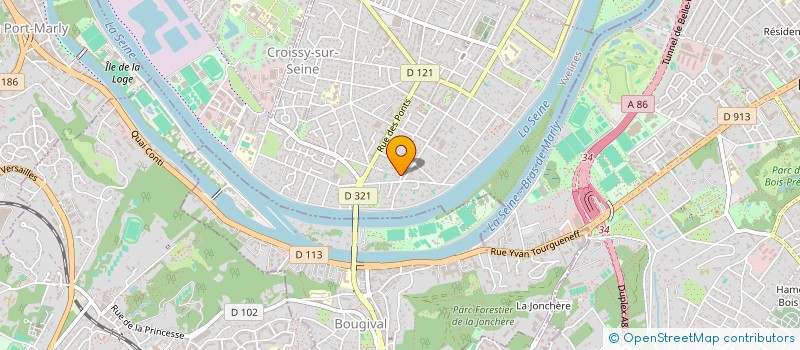 localisation de l'entreprise C2R STUDIO à CROISSY-SUR-SEINE
