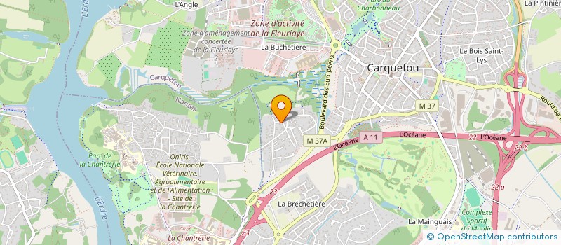 localisation de l'entreprise C2RL  CARQUEFOU