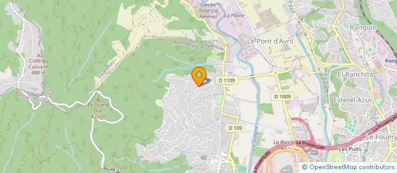 localisation de l'entreprise C2S CHAPES SUD SOLUTIONS  MANDELIEU-LA-NAPOULE