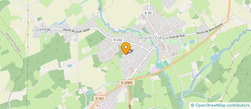 localisation de l'entreprise C2S INVEST  SAVIGNE-L'EVEQUE