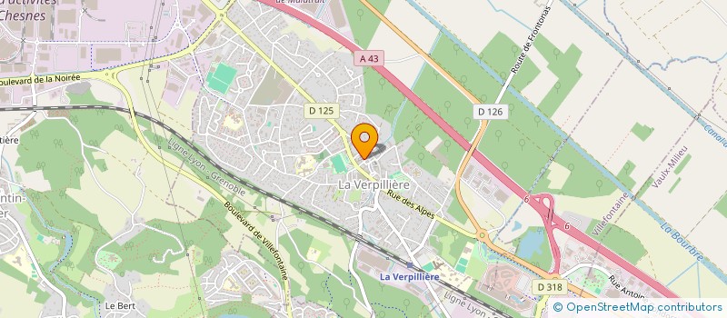 localisation de l'entreprise C2S TRANSPORT EXPRESS  LA VERPILLIERE