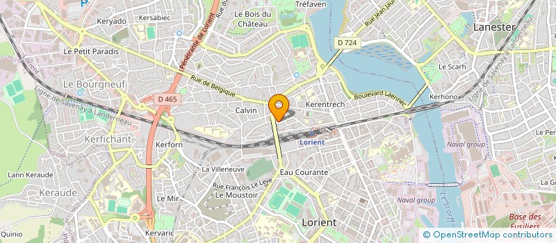 localisation de l'entreprise C2SOL à LORIENT