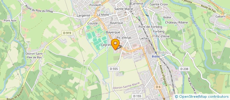 localisation de l'entreprise C2SRT  OLORON-SAINTE-MARIE