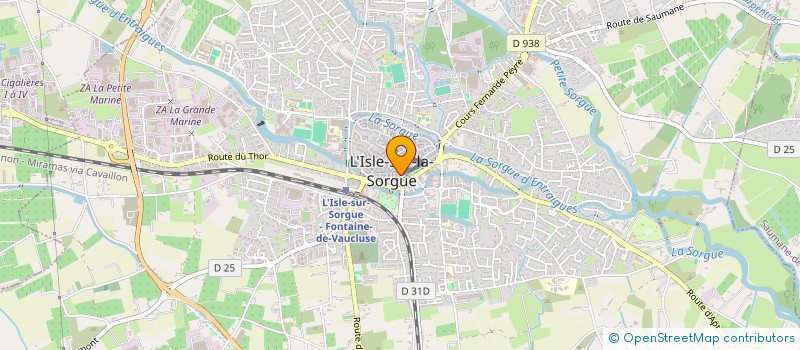 localisation de l'entreprise C2TRADE à L'ISLE-SUR-LA-SORGUE