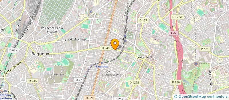 localisation de l'entreprise C2V INDUSTRIE à CACHAN