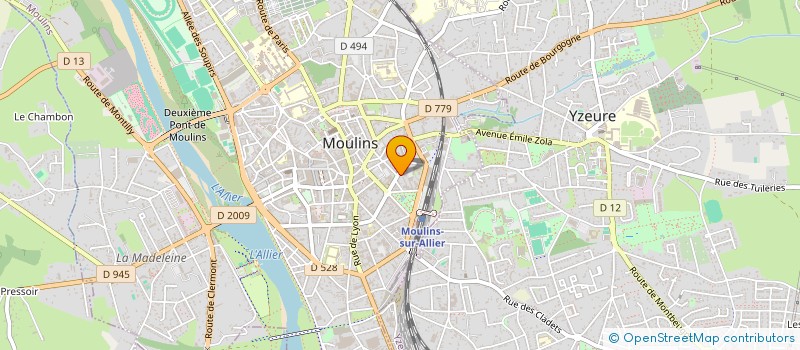 localisation de l'entreprise C2V INVEST à MOULINS