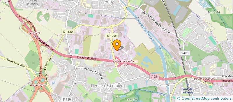 localisation de l'entreprise C2W2  FLERS EN ESCREBIEUX