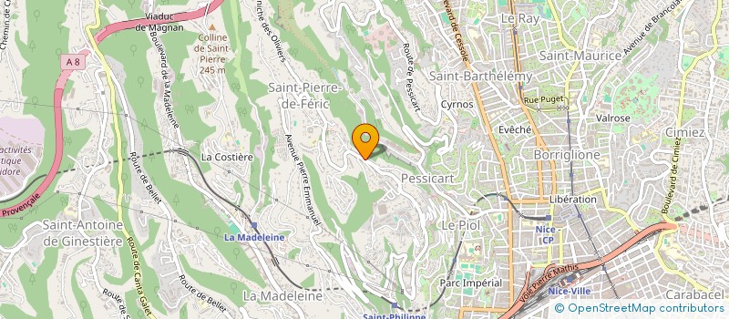 localisation de l'entreprise C2WS à NICE