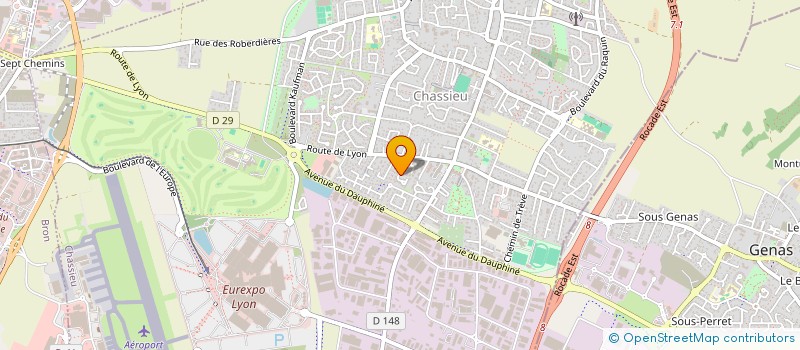 localisation de l'entreprise C2X  CHASSIEU