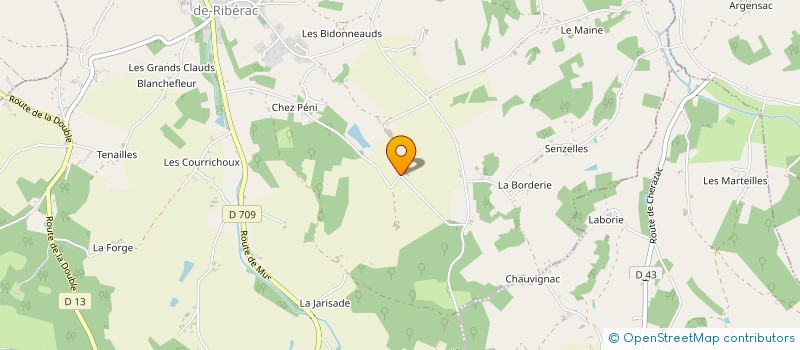 localisation de l'entreprise C3 BOIS  SAINT-MARTIN-DE-RIBERAC