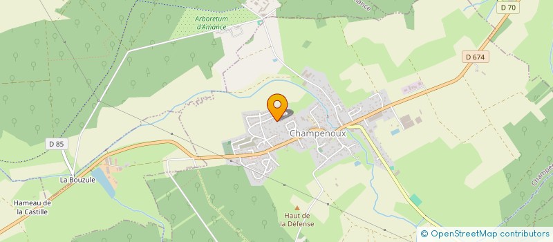 localisation de l'entreprise C3A  CHAMPENOUX