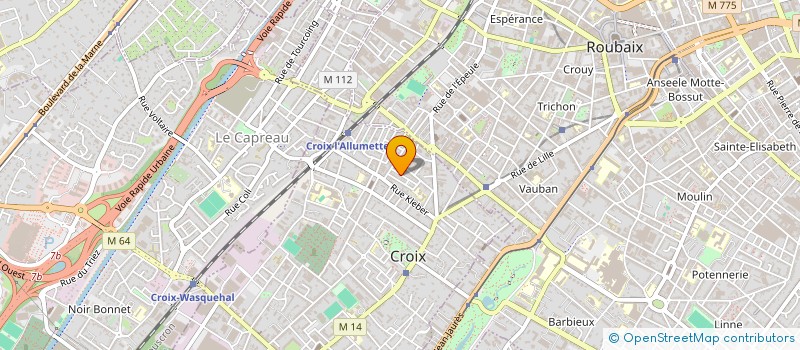 localisation de l'entreprise C3A à CROIX
