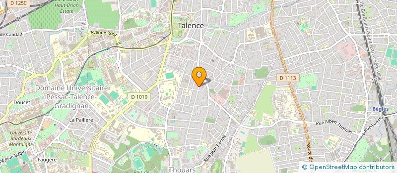 localisation de l'entreprise C3A  TALENCE