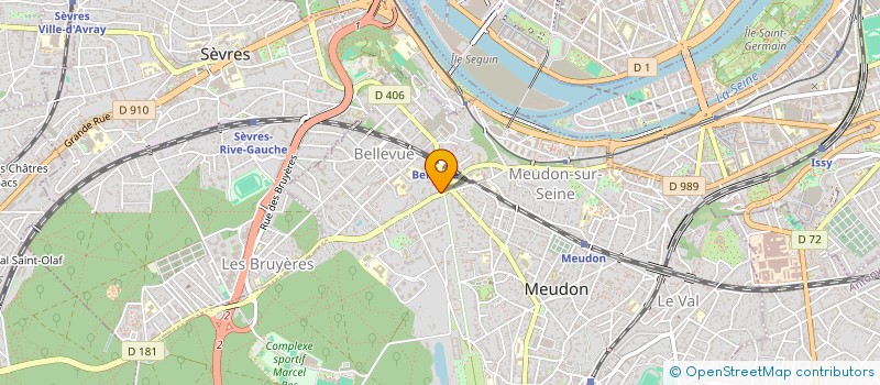 localisation de l'entreprise C3A  MEUDON