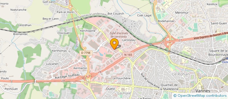 localisation de l'entreprise C3AO à VANNES