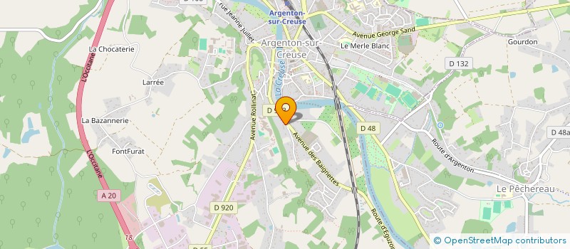 localisation de l'entreprise C3BO à ARGENTON-SUR-CREUSE