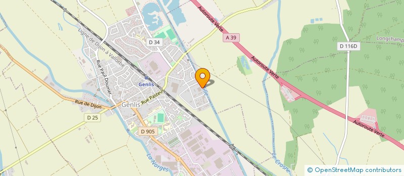 localisation de l'entreprise C3C  GENLIS