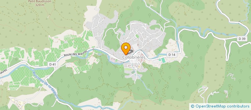 localisation de l'entreprise C3E  COLLOBRIERES