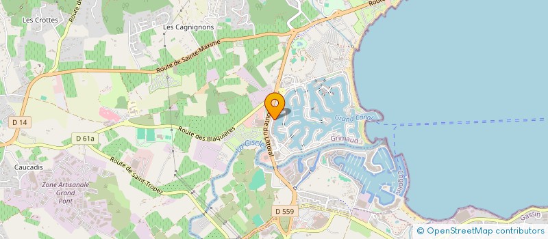 localisation de l'entreprise C3H à GRIMAUD