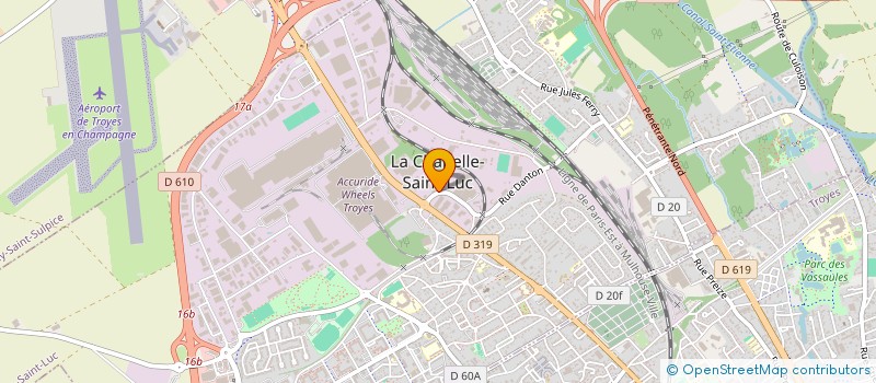 localisation de l'entreprise C3J  LA CHAPELLE-SAINT-LUC