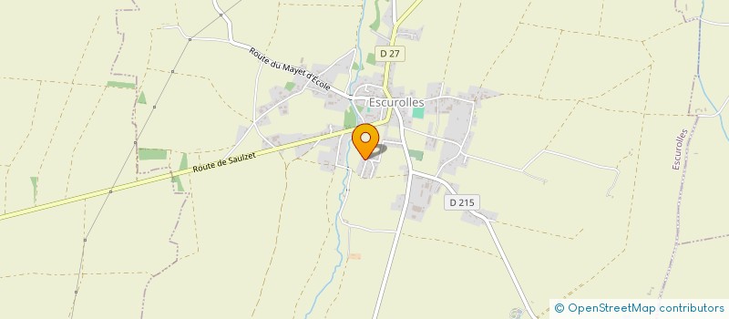 localisation de l'entreprise C3J  ESCUROLLES