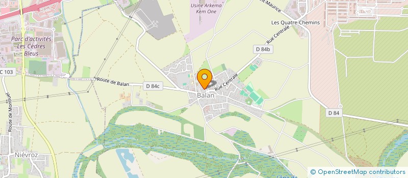 localisation de l'entreprise C3L à BALAN