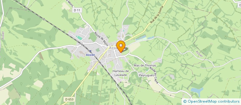 localisation de l'entreprise C3M  ASSIER