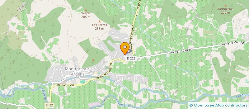 localisation de l'entreprise C3M FORMATIONS  MONTFORT-SUR-ARGENS