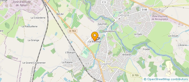 localisation de l'entreprise C3P SERVICES  CUGAND