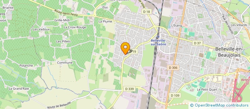 localisation de l'entreprise C3S ALLIANCE  BELLEVILLE-EN-BEAUJOLAIS