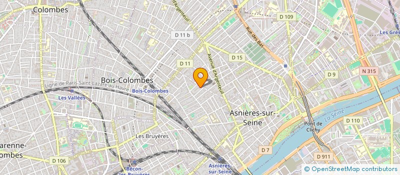 localisation de l'entreprise C4 IMMOBILIER à ASNIERES-SUR-SEINE
