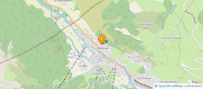 localisation de l'entreprise C4 LES ALPES  LA SALLE-LES-ALPES