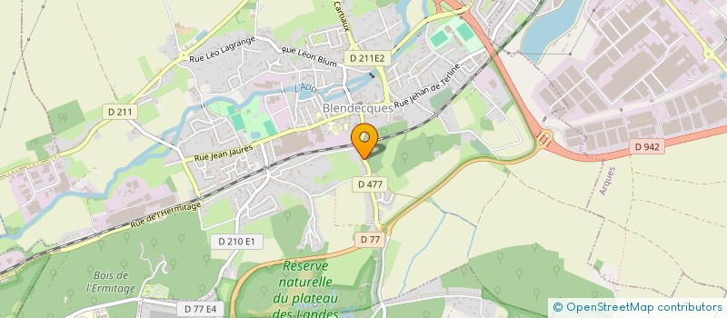 localisation de l'entreprise C4A CLUB AMICAL DES ANCIENNES AUTOMOBILES AUDOMAROISES  BLENDECQUES